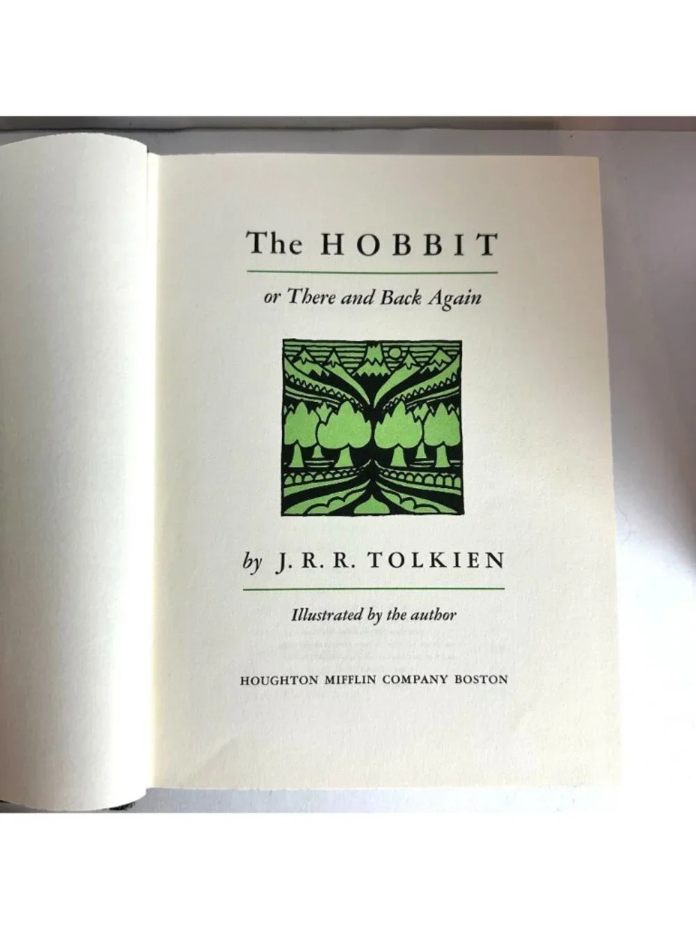 1974 Houghton Mifflin The Lord Of The Rings & The Hobbit  Leather Bound Book Set